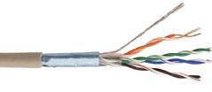 Lan Cable FTP Cat5e 4 Pairs Cable Center conductor Dielectric Shield Outer jacket 4x2x0,50mm (24AWG) BC 0.91mm PE Al/PE Foil 6.