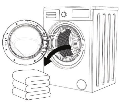 Placing laundry into the machine Open the loading door of your machine. Check inside the drum of your machine. There might be laundry left inside from previous washes.