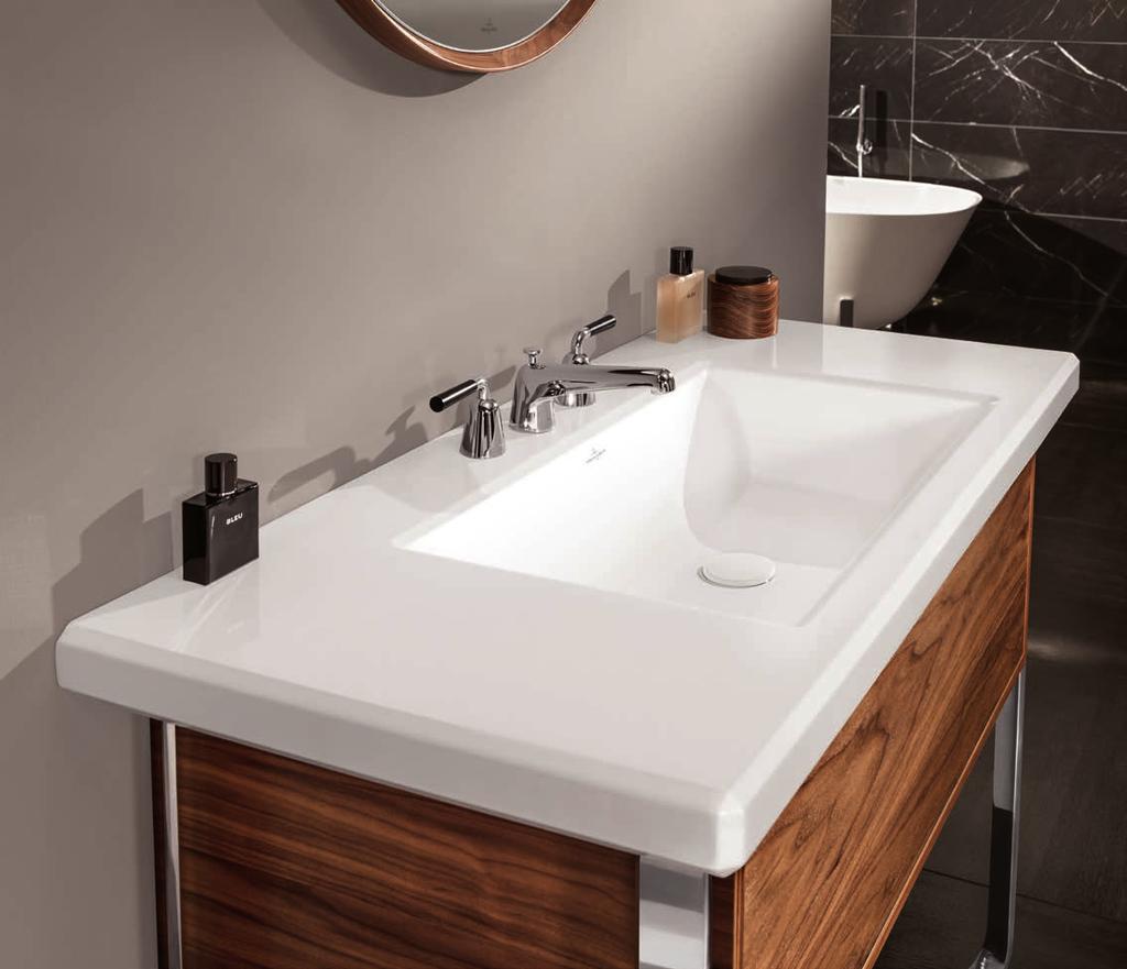 1. PERFECT INTERACTION: Antheus is a magnificently elegant complete bathroom collection from the bathroom ceramics to the cabinets or mirrors, each element radiates stylish beauty.