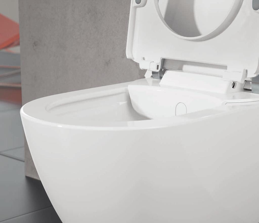 PERFECT HYGIENE: as well as providing a very thorough rinsing action, the rimless DirectFlush