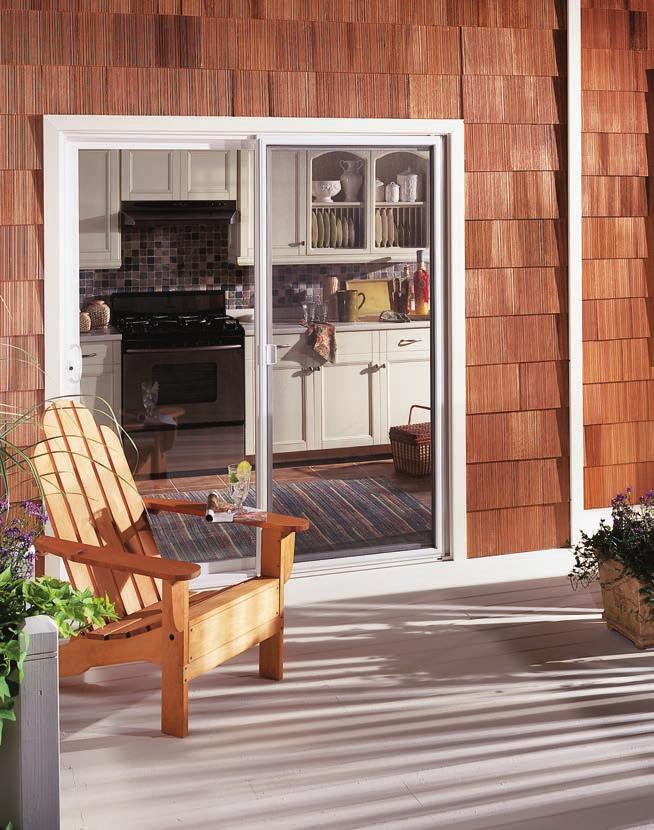PICTURE SLIDING PATIO Pinnacle picture windows provide a calm, peaceful environment that keeps outside noise out and inside noise in.