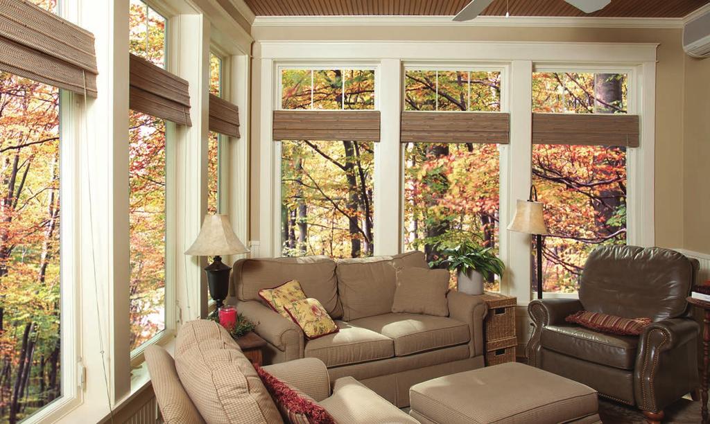 CASEMENT & AWNING The best casement windows give significant glass visibility and provide