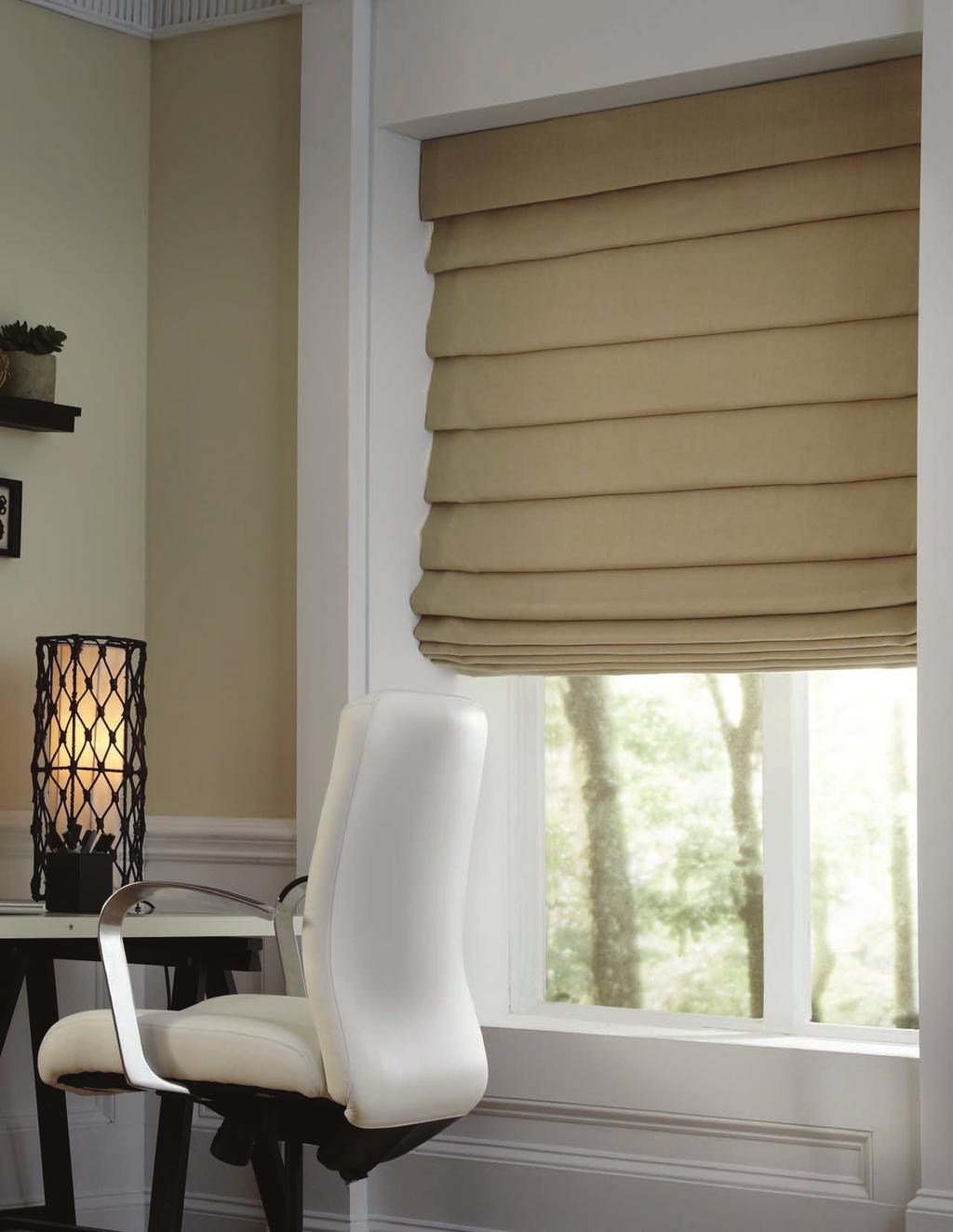 Fashion pleated shade in Sinopia fabric, Ebony, from The Gallery Collection Control: