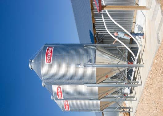 ALL-OUT Feed Storage Systems Help Optimize Feed Conversion by Keeping Feed Fresh & Reducing Waste ALL-OUT System Features 40 roof allows bin to be filled completely.