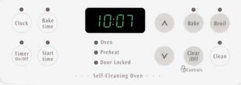 oven controls and oven door when oven is not in operation EasySet 350 Adds: Speed Clean 33%