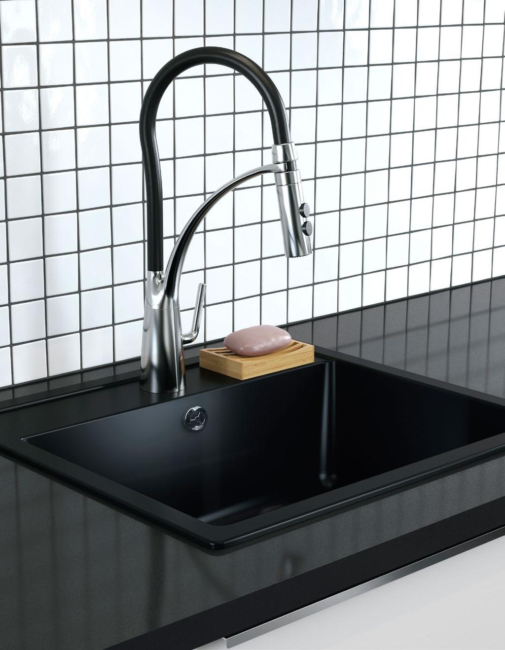 That's why all of our sinks come with a 25-year guarantee. All sinks except our FYNDIG are included in our 25 year guarantee.