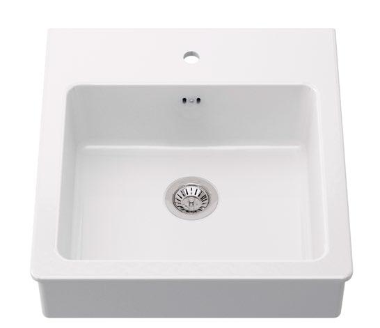 May be completed with BREDSKÄR sink accessories for effective use of space of the sink. L52 D46, H18cm. 801.655.15 18.