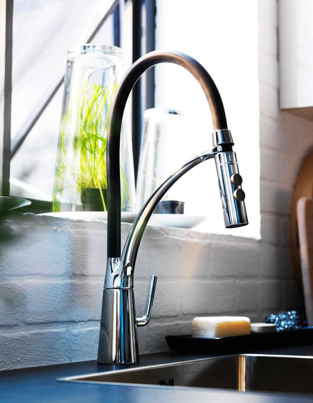 26 27 TAPs Our taps are designed to fit your sink and suit your kitchen needs.