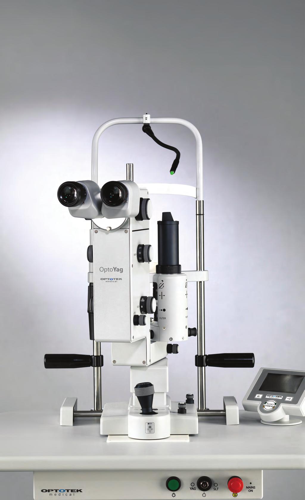 clear vision OptoYag M The OptoYag M utilizes a combination of latest innovations in Nd:YAG laser technology and highly efficient e-slitlight LED slit lamp.