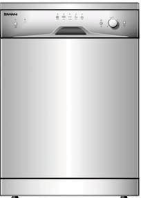 DESIGNED FOR LIVING stainless steel white DAD6005 GED6005W This functional and stylish freestanding dishwasher can