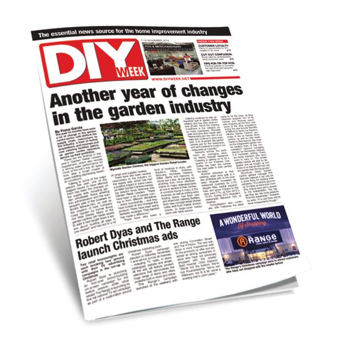 DIY Week In print, online, face to face DIY Week is the information source for everyone in the home improvement market: retailers, wholesalers, distributors and