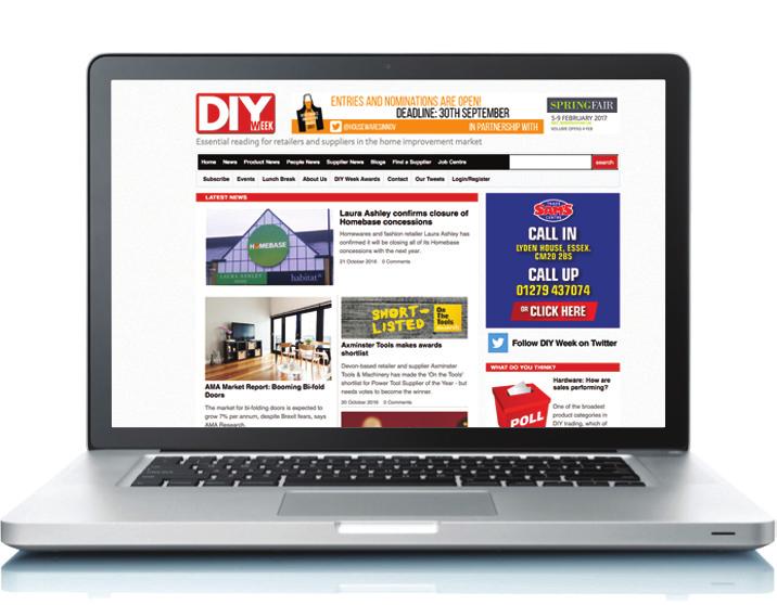 Online DIY Week is the UK s leading information source for the home improvement market.
