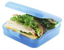 LUNCH & SNACK BOX This plastic container is ideal to