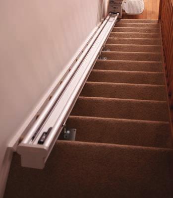 The unique rail system means a Brooks Stairlift can be fitted to all types of staircase, and what s more, it can be done within a matter of days rather than weeks.