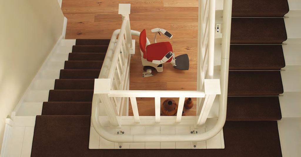 4 Access BDD Flow2 Stairlift 5 ASL ADVANCED SWIVEL AND LEVELLING TECHNOLOGY ASL technology enables the Flow2 stairlift to rotate and stay perfectly level while in motion.