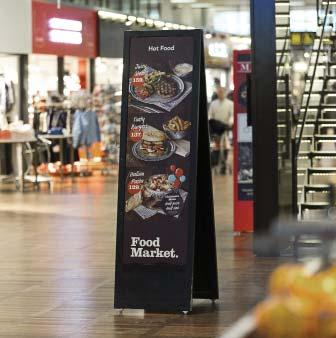 REMOVABLE SIGNAGE IN FRONT ZONE * Only sandwich boards which are designed for the specific unit are permitted in the front