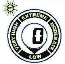UV index The UV intensity indicators is to show the UV intensity level from 0-12 UV Index Very high : 10, 11, 12+ High : 7, 8, 9 Extreme : 5,6, Moderate : 3, 4, Low : 0, 1, 2 -Press the MENU key the