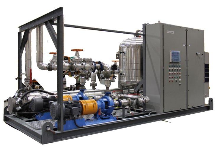 Heat Transfer Systems Liquid Heat Transfer Systems are custom designed to provide high temperature process heat without the need for high pressure design common to saturated steam transfer systems.