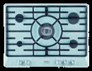 70cm Gas hob with cast iron pan 60cm Induction hob with touch 4 gas burners x small x medium x large Cast iron pan Automatic ignition