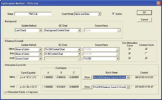 Calibration & QC Links Count to MDA Vista 2000 ensures that each detector has its own unique set of calibration records.