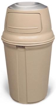 Each of these Rubbermaid Confidential containers are sturdy, attractive, come in a variety of colors, styles and sizes and are equipped with a narrow recessed paper slot designed to prevent