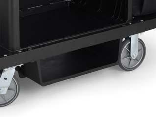 Designed to be securely transported in Rubbermaid Cleaning Carts