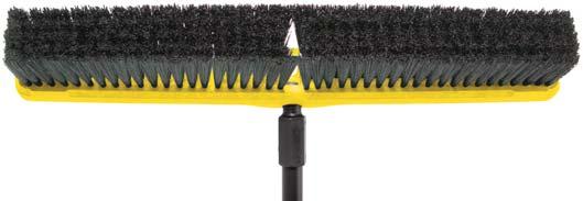 ANGLE BROOMS Ideal for cleaning hard-to-reach areas. Cut and shaped for easy sweeping. Long-lasting stain-resistant polypropylene bristles. Permanent fusion set bristles won t pull out.