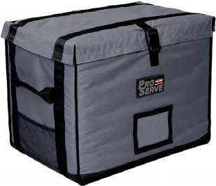 5 or Three 4 deep Pans 74408 ProServe Insulated End Load Full Pan Carrier (large) 9F4 CGRAY Accommodates Seven.