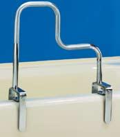 5-5 B20400 1835164 Dual-Level Bathtub Rail Provides a high/low grip support Features two textured-finish gripping areas,