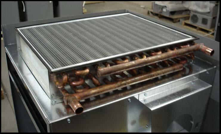 Figure 5: Example of an oversized space heating coil used for a hydronic air handler application 8.