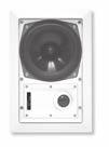 MT In-Wall MT6 Three 6 1 2" Aluminum Woofer with Dual Voice Coil, Rubber Surround & Phase Plug Pivoting 1" Aluminum Tweeter Bass & Treble EQ Switches Sensitivity: 90dB 1W/1m Power Handling: 125 Watts