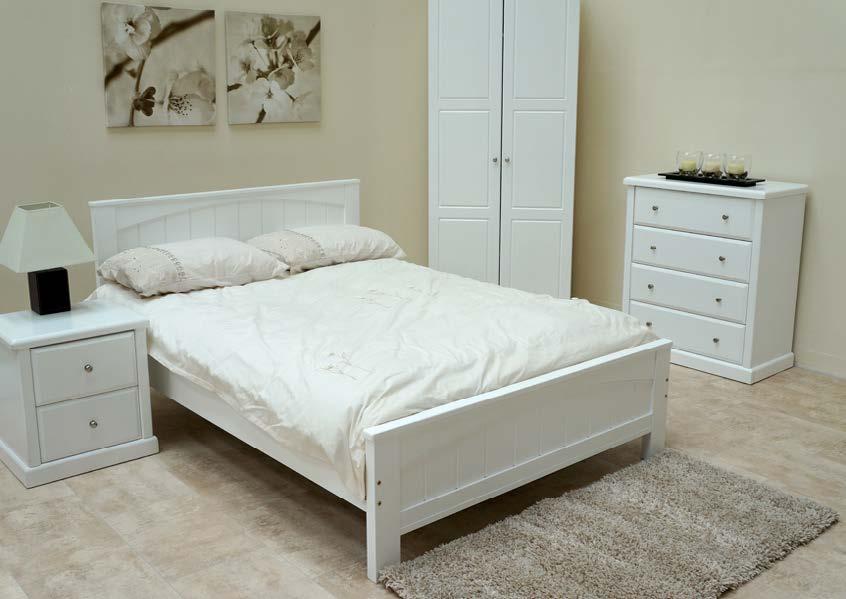 DOUGLAS Douglas collection available in a white finish and beds supplied in 3, 4 and 4 6 sizes.