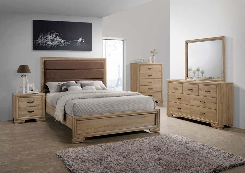 EVORA Evora Collection a stunning bedroom range featuring a warm fabric headboard.