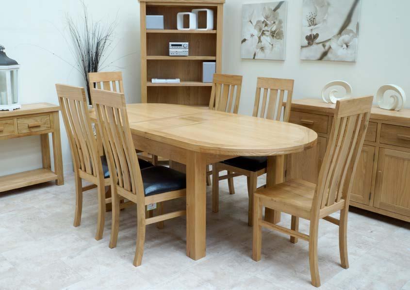 AUCKLAND Auckland Collection an oak dining/occasional collection featuring clean lines and finished in a light oak colour.