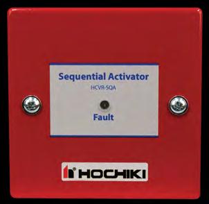 HCVR-SQA SEQUENTIAL ACTIVATOR UL Listed and FM Approved Capable of releasing two aerosol generators or canisters Includes a back box for surface mount LED indicates for output supervision trouble