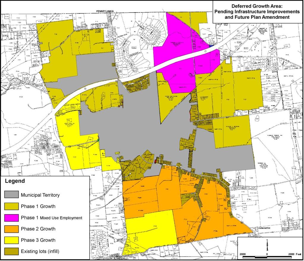 In 2006, a draft growth area map was prepared for the Town as part of the long range planning process.