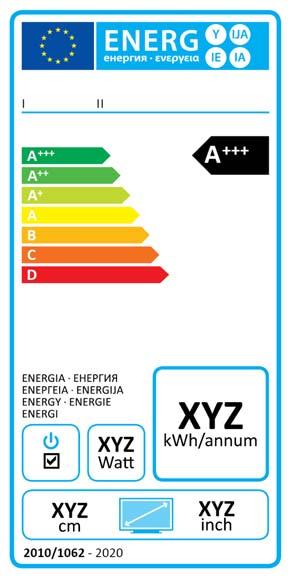 From January 2014: Label 2 From January 2017: Label 3 From January 2020: Label 4 In particular the label includes the calculation of the energy consumption in kwh per year: energy consumption XYZ kwh