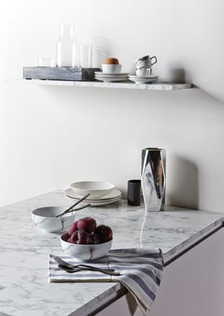 It's easy to fall in love with Calacatta marble. LIFE'S LITTLE LUXURIES From time immemorial, it has had many under its spell, and now everyone can enjoy its enduring elegance at home.