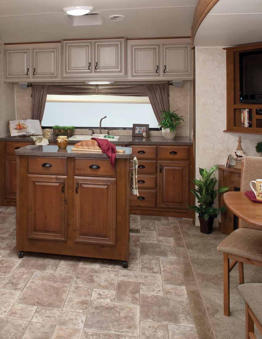 Cabinets OMNOVA s standard 3D Laminates eliminate the need for T-molding, edge-banding, visible seams and special edge treatments.