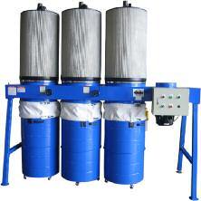 D U S T C O L L E C T I O N Woodman CT707CK/3 Dust Collector Air volume 3650 CFM Static pressure 875 pascals Three 600 dia x 1000 high pleated filters Cartridge filter is made of spun-bond polyester
