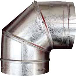 Ember flue adaptor Code: R3653 Colinear to coaxial adaptor.