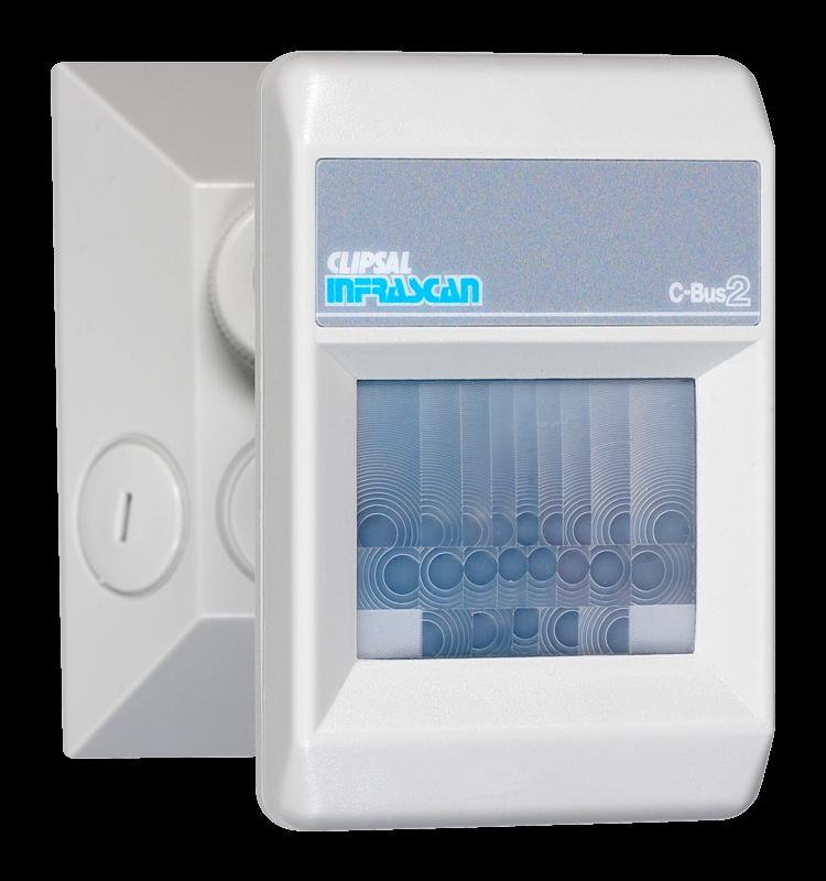 C-Bus Passive Infrared (PIR) Motion Detectors Outdoor Designed to detect outside movement 110 field of view and detection range extending 18 metres
