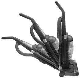 Low Cleaning- With the vacuum in normal cleaning position press handle release pedal again. Use for reaching under low furniture such as tables, chairs and beds.