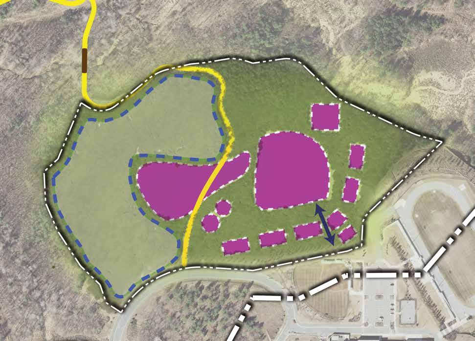Mills Park: Concept B - Diagram, North Carolina Concept B Meadow Playground Open Space Picnic