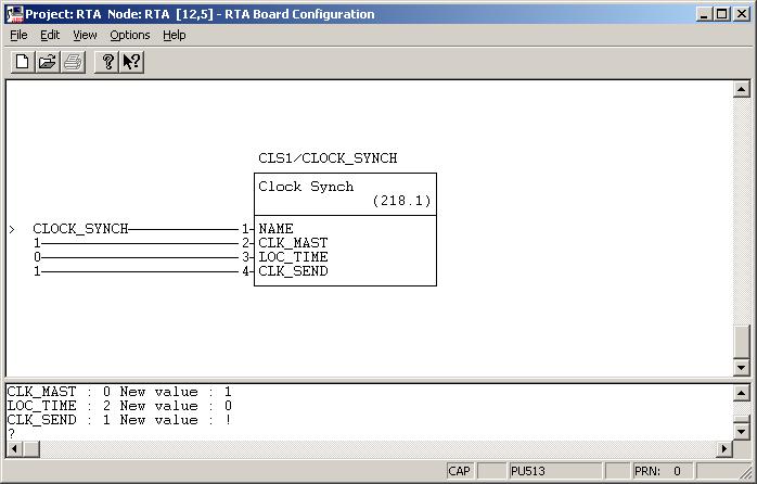 Configuration of Time Synchronization Settings Section 2 Configuration 5. Close the window. Figure 9. CLOCK_SYNCH DB Element 6. Start RTA Board Backup. 7.