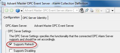 Section 4 Alarm and Event Configuring the Alarm Refresh 3.