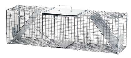 25 1030 Squirrel/Rabbit Trap #2-2 spring loaded doors 24x7x7 0 36348 1 00745 6 1 01020 3 1 01025 8 1 01030 2 Double and single door models to meet consumer preferences. Easy to bait, set, and release.