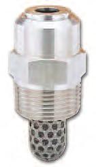 filled cone of water droplets at a relatively high velocity Used in either open or water primed systems A blow-off cap is available with the nozzle for a primed system (chrome plated finish only) UL,