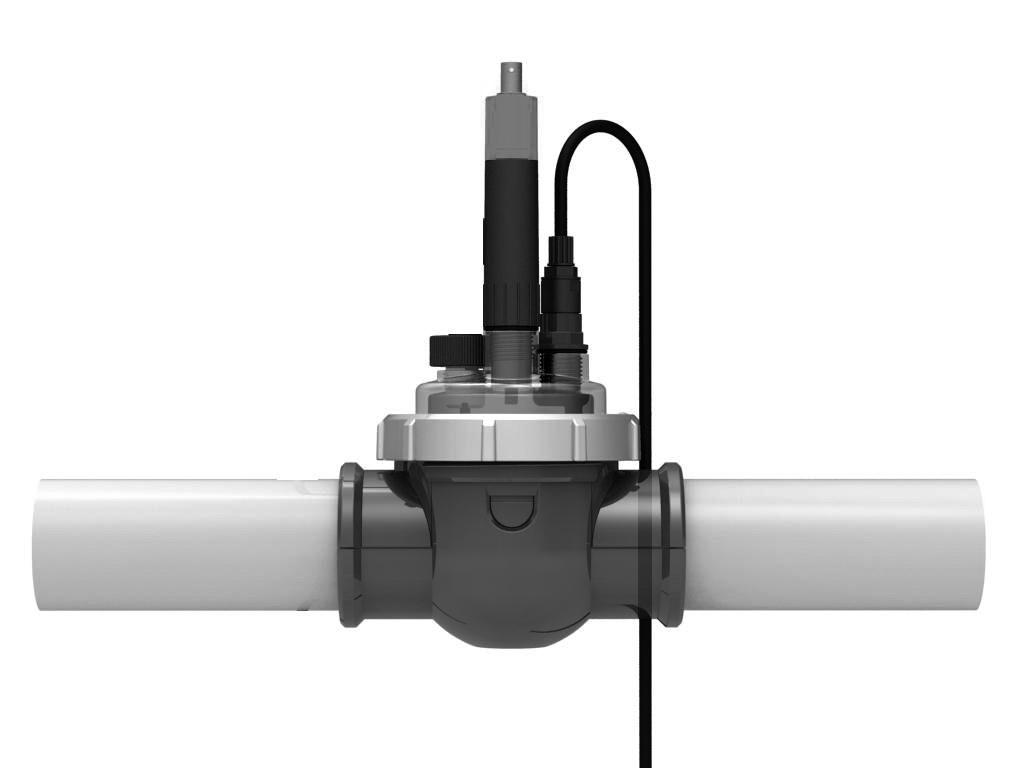 2.4 Installation of the Sensor POD 1. Use a straight section of horizontal pipe located past all other equipment including pump, filter, heater etc (30 cm long is best).