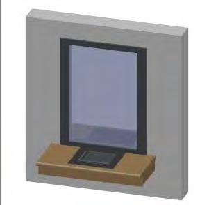 Transaction window Design and security the complete transaction window is ready for installation: fixed window, cladding, moveable transaction drawer suitable for indoor or outdoor use customized